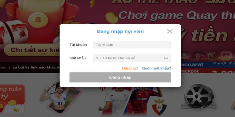 Đăng nhập tài khoản Kubet để rút thưởng đơn giản